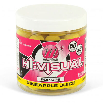Bouillettes flottantes carpe mainline hi-visual pop ups pineapple juice 15mm - Flottantes | Pacific P&ecirc;che