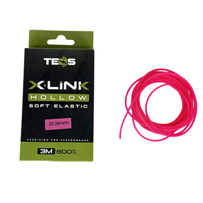 Elastique Teos X-Link Hollow Soft Elastic - Elastiques Creux | Pacific P&ecirc;che