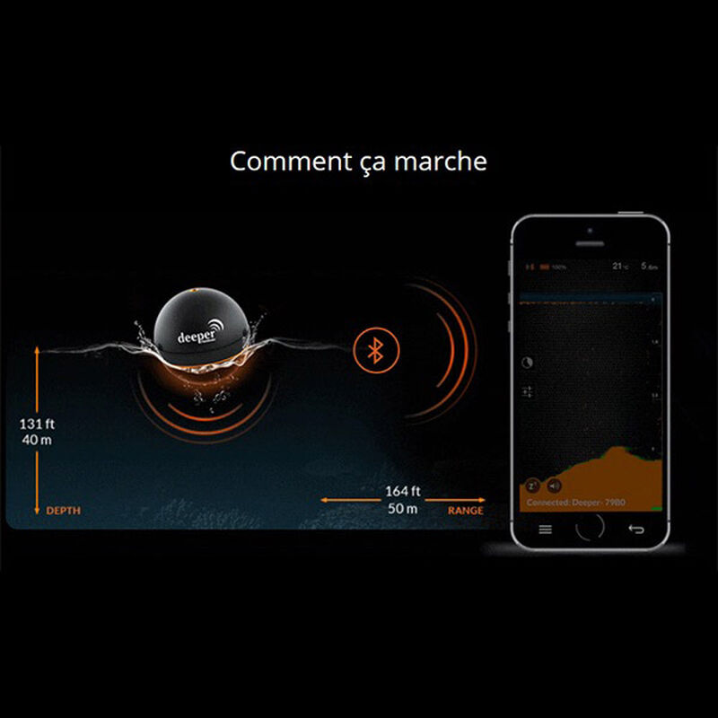 Sondeur portable navigation deeper pro plus - Sondeurs | Pacific P&ecirc;che