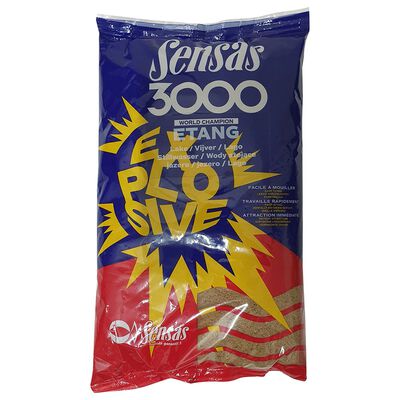 Amorce Sensas 3000 Explosive Etang 1kg - Amorces | Pacific P&ecirc;che