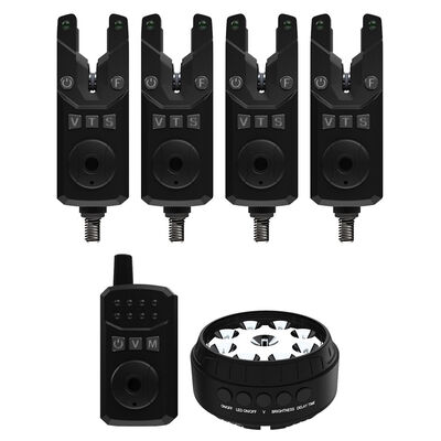 Coffret 4 d&eacute;tecteurs + 1 centrale + lampe bivvy Sonik SKS2 - Coffrets d&eacute;tecteurs | Pacific P&ecirc;che