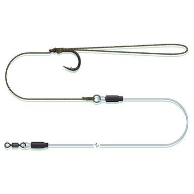 Bas de Ligne Madcat Combi Pellet Rig 60cm 0.80mm 66kg n&deg;2/0 - Bas de lignes mont&eacute;s | Pacific P&ecirc;che