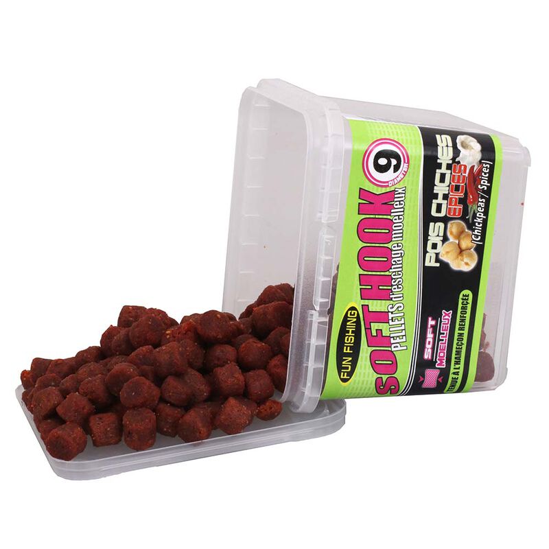 Pellet d'Eschage Soft Hook Pellets Pois Chiche Epice 110G - Pellets Mous | Pacific P&ecirc;che