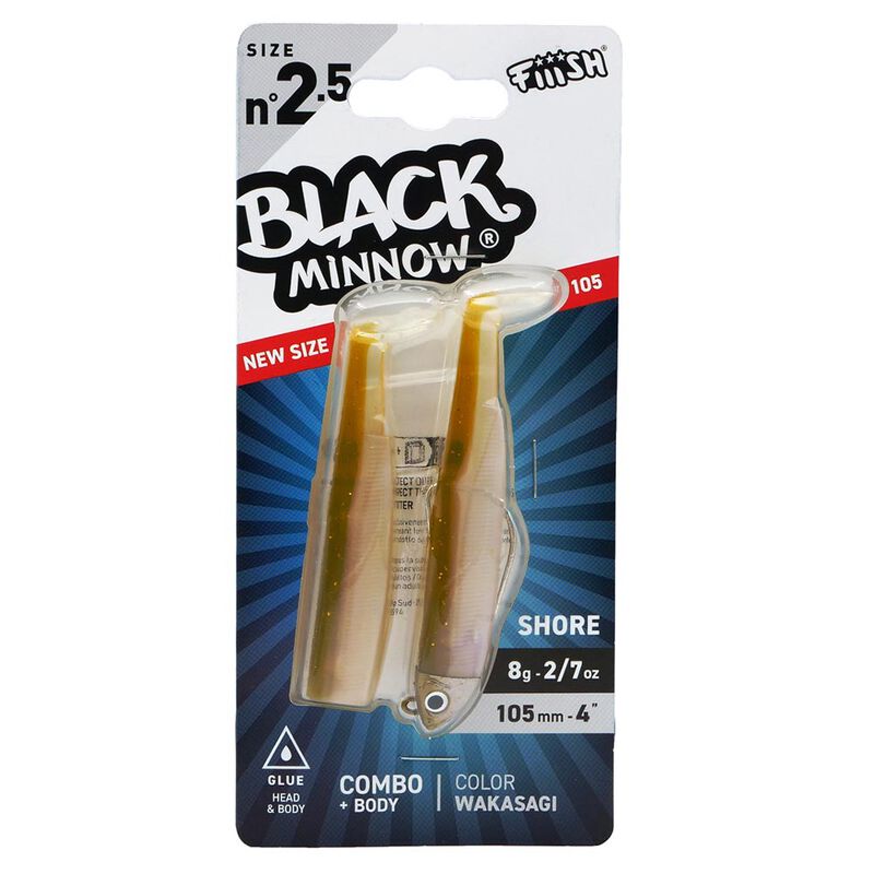 Leurre Souple Fiiish Combo Black Minnow 105 Shore 10,5cm 8g - Leurres souples | Pacific P&ecirc;che