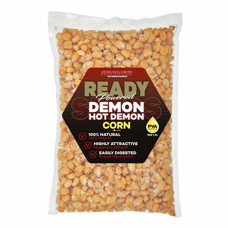 Graines Cuites Starbaits Ready Seed Demon Corn - Pr&ecirc;tes &agrave; l'emploi | Pacific P&ecirc;che