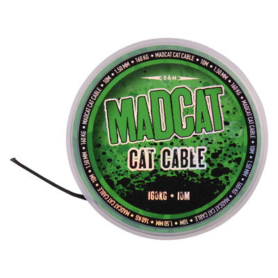 Tresse &agrave; bas de ligne silure madcat cat cable 1.35mm 160kg 10m - T&ecirc;tes de ligne / Leaders | Pacific P&ecirc;che