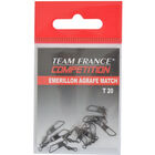 Emerillon &agrave; agrafe coup team france match t20 (x10) - Acc. de montage feeder | Pacific P&ecirc;che