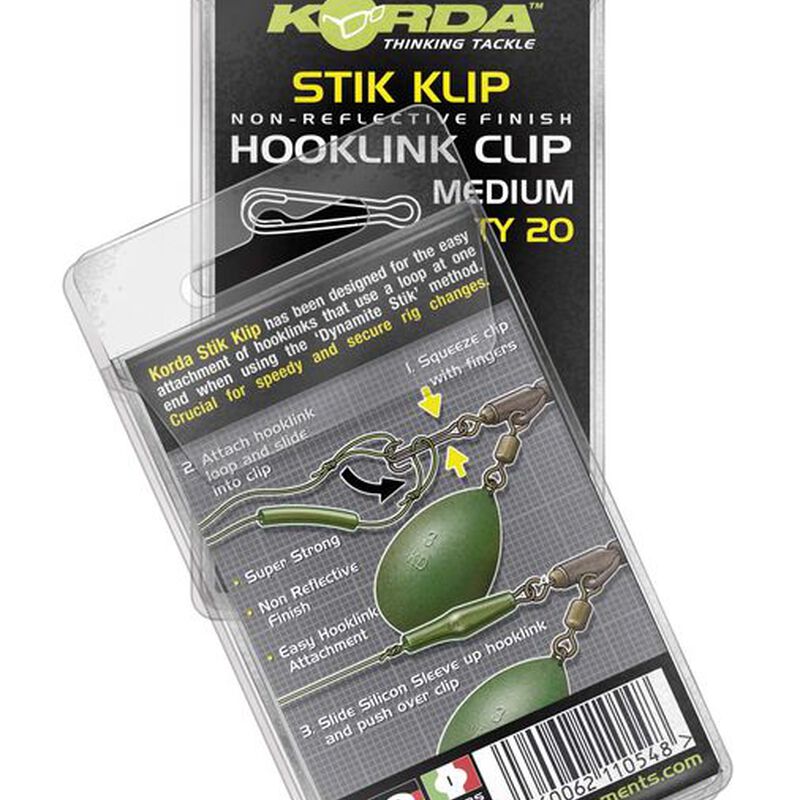 Agrafes pour sacs solubles carpe korda stik klip (x20) - Agrafes | Pacific P&ecirc;che