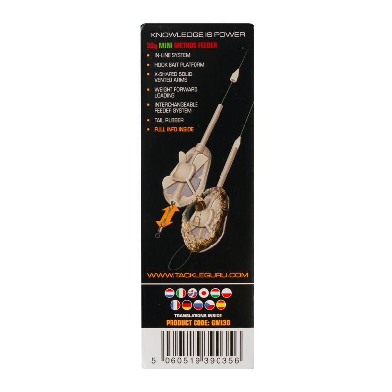 Method feeder coup guru in-line mini method feeder - Cages | Pacific P&ecirc;che