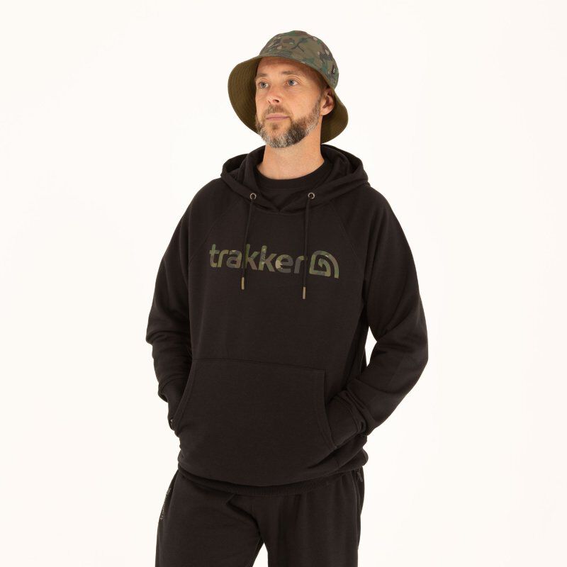 Sweatshirt Trakker CR Logo Hoody Black Camo - Sweatshirts | Pacific P&ecirc;che