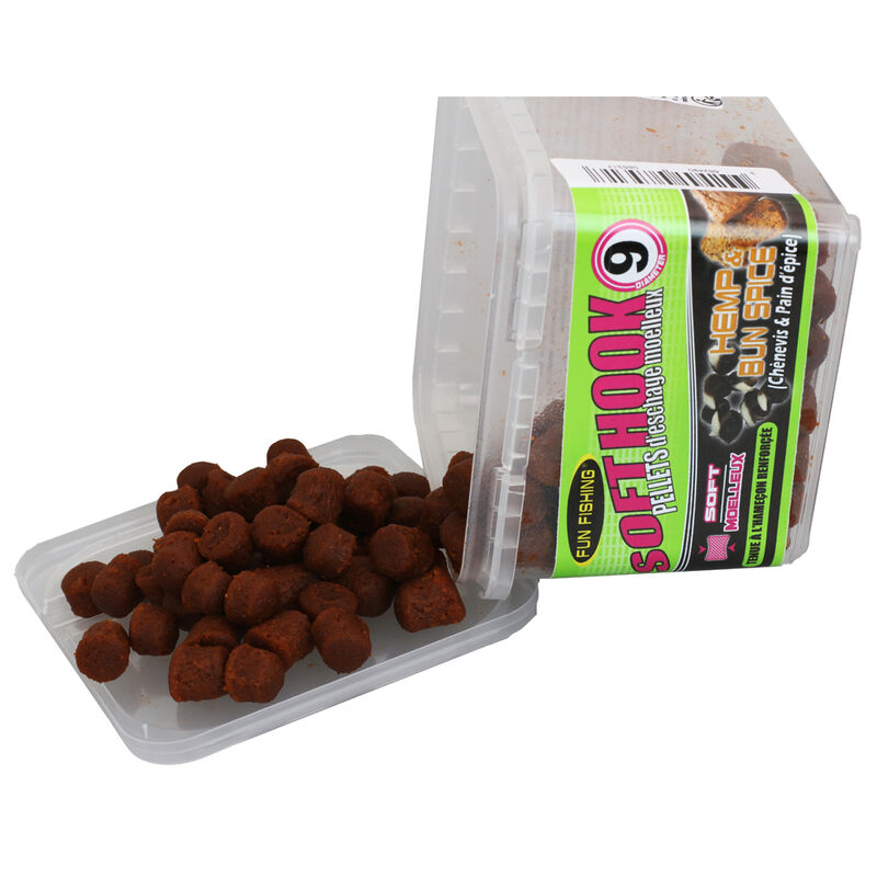 Pellets d'Eschage Fun Fishing Soft Hook Pellets Hemp et Bun Spice 120G - Pellets Mous | Pacific P&ecirc;che