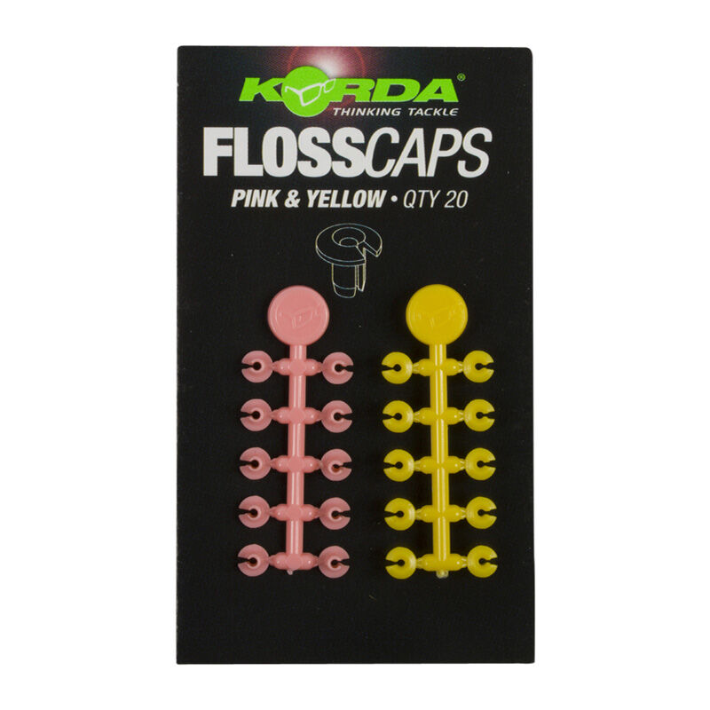 Stop app&acirc;t carpe korda floss caps pink/yellow (x20) - Stop app&acirc;t | Pacific P&ecirc;che