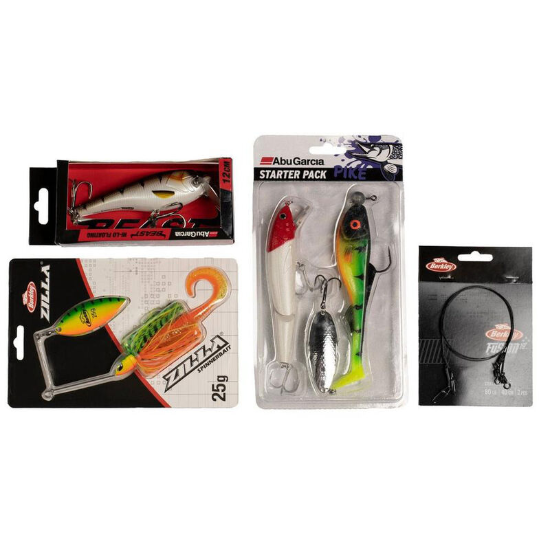 Ensemble Casting Pr&ecirc;t &agrave; P&ecirc;cher Abu Garcia Fast Attack Pro Pike 2.10m, 20-70g + Moulinet + Tresse + Leurres - Packs et ensembles | Pacific P&ecirc;che