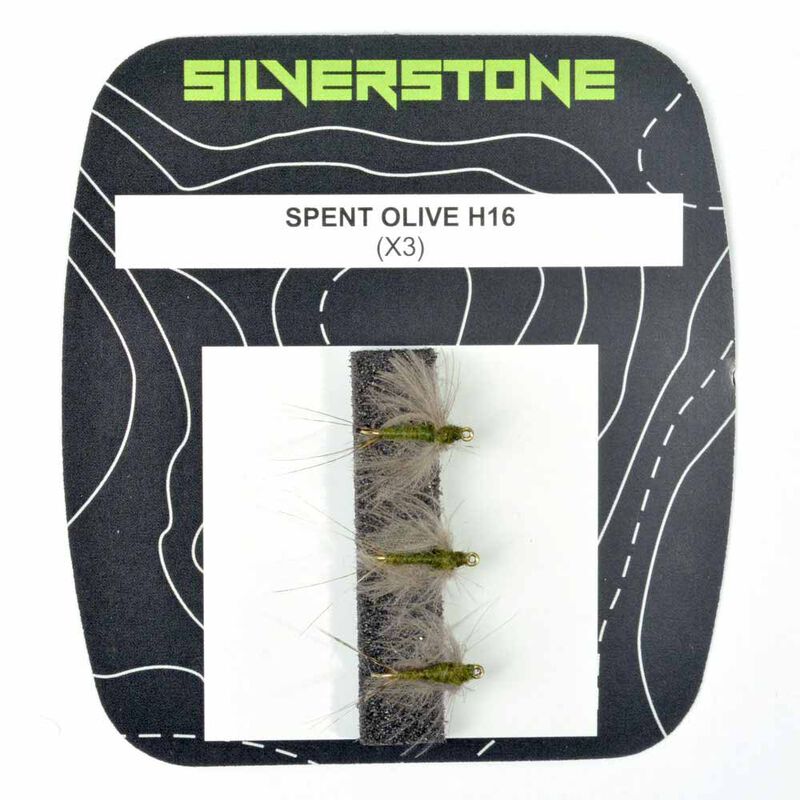 Mouche s&egrave;che silverstone spent olive h16 (x3) - S&egrave;ches | Pacific P&ecirc;che