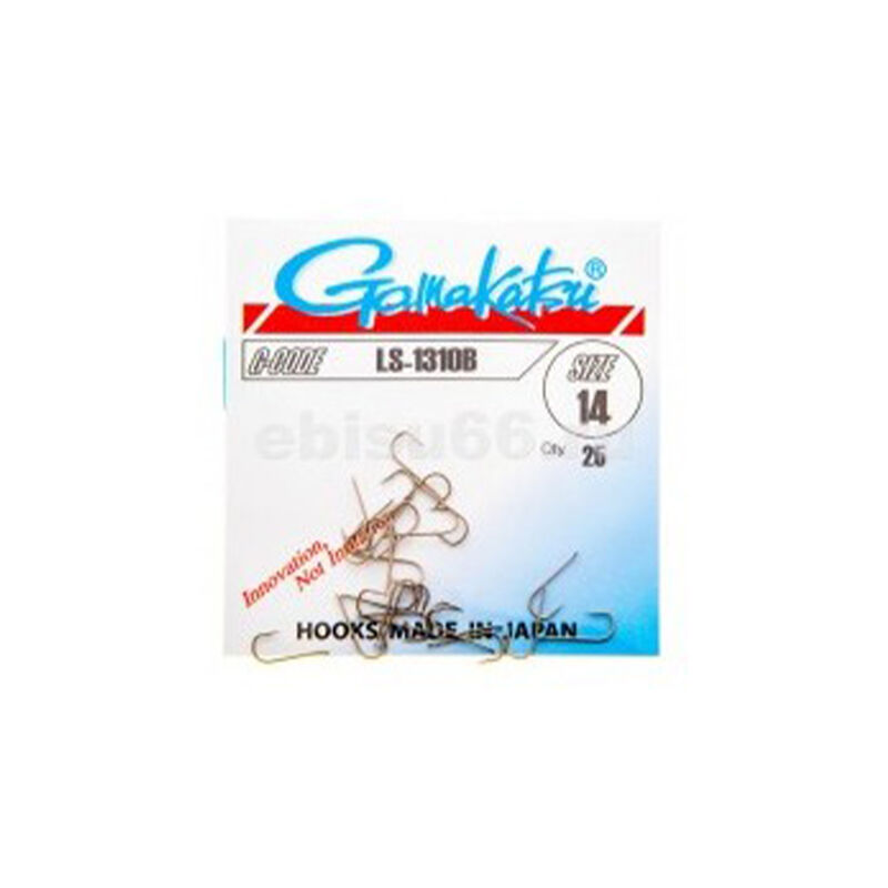 Hame&ccedil;ons Gamakatsu LS-1310B Bronze (x25) - Hame&ccedil;ons non Mont&eacute;s | Pacific P&ecirc;che