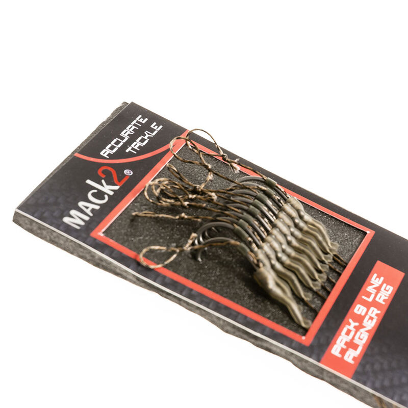 Bas de ligne carpe mack2 line aligner rig (x9) - Bas de Ligne Mont&eacute;s | Pacific P&ecirc;che
