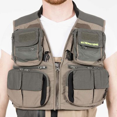 Gilet silverstone hardwater gris - Gilets de p&ecirc;che | Pacific P&ecirc;che