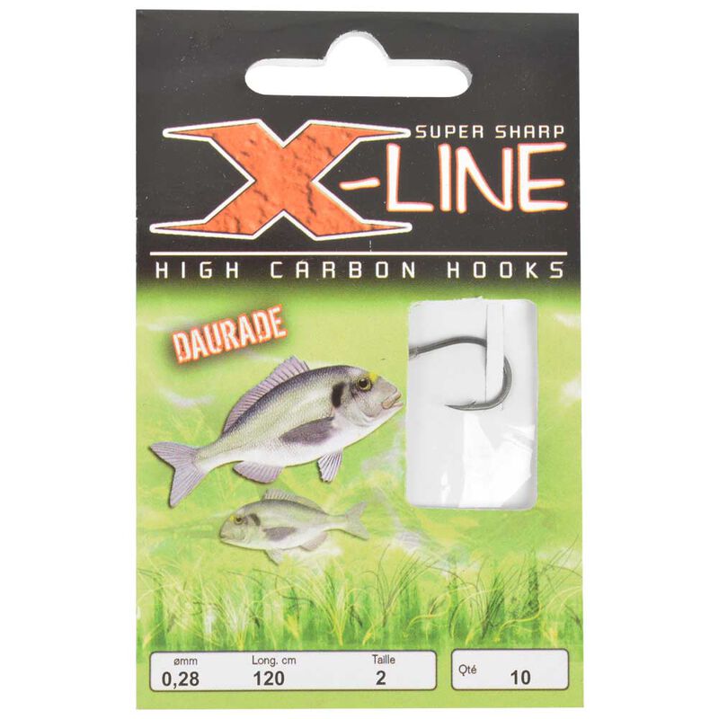 Hame&ccedil;ons mont&eacute;s mer x-line daurade (x10) - Hame&ccedil;ons Mont&eacute;s | Pacific P&ecirc;che