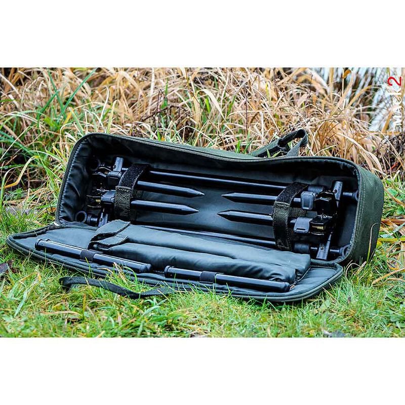 Rod Pod Mack2 Xanthor Pod 3 cannes Aluminium - Rod Pod | Pacific P&ecirc;che