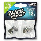 T&ecirc;te plomb&eacute;e fiiish black minnow 120 shore 12g (x2) - T&ecirc;tes Plomb&eacute;es | Pacific P&ecirc;che