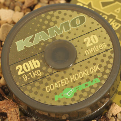 Tresse gain&eacute;e carpe korda kamo coated hooklink (20m) - Tresse BDL | Pacific P&ecirc;che
