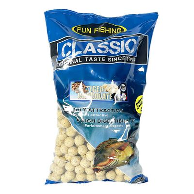 Bouillettes Fun Fishing Classic Tiger Chocolate 4kg 15mm - Denses | Pacific P&ecirc;che