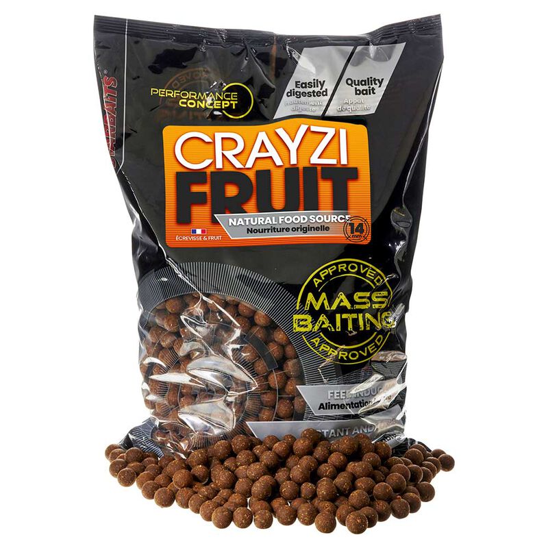 Bouillettes Starbaits PC Crayzi Fruit Mass Baiting 3kg - Denses | Pacific P&ecirc;che