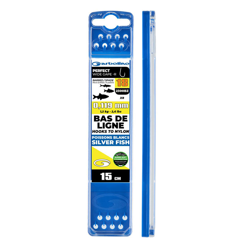 Bas de Ligne Mont&eacute;s Comp&eacute;tition GARBOLINO Perfect Wide Gape-R - Lignes Mont&eacute;es | Pacific P&ecirc;che