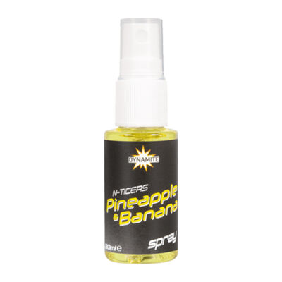 Spray Dynamite Baits N-Ticers Pineapple & Banana 30ml - Boosters / dips | Pacific P&ecirc;che