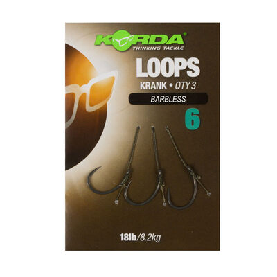 Bas de ligne carpe korda loop rigs krank barbless 18lb - Bas de Ligne Mont&eacute;s | Pacific P&ecirc;che