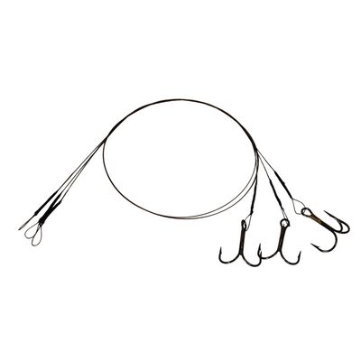 Bas de ligne acier Redfish Powersteel 19 Brins 40cm Hame&ccedil;on Triple (x3)  - Lignes mont&eacute;es | Pacific P&ecirc;che