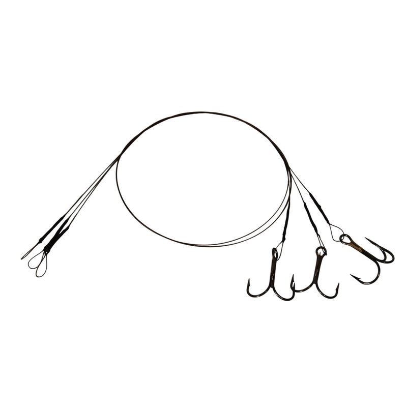 Bas de ligne acier Redfish Powersteel 19 Brins 40cm Hame&ccedil;on Triple (x3)  - Lignes mont&eacute;es | Pacific P&ecirc;che