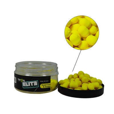 Dumbells Pop Up Teos Elite 10/12mm Sweet Corn/Scopex - Dumbells / Bouillettes | Pacific P&ecirc;che