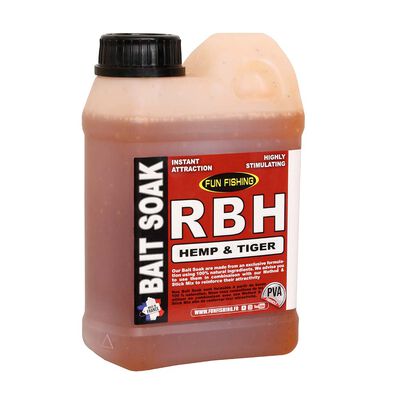 Booster carpe fun fishing bait soak system hemp et tiger 1l - Boosters / dips | Pacific P&ecirc;che