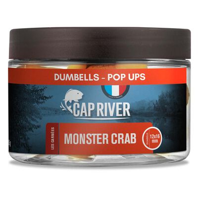 Dumbells Pop Up Cap River Monster Crab 12x16mm - Flottantes | Pacific P&ecirc;che
