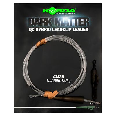 Leader korda dark matter leader 1m qc hybrid clip - Leaders | Pacific P&ecirc;che