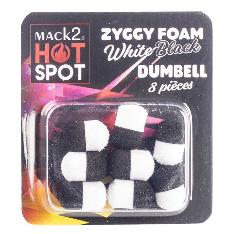 Mousse zig rig mack2 ziggy foam dumbell two tone (x8) - Imitations | Pacific P&ecirc;che