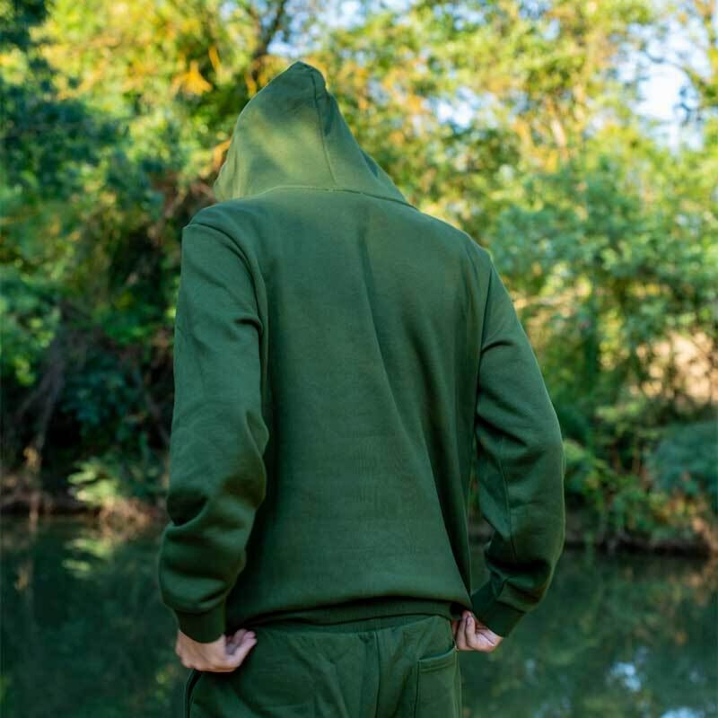 Hoodie Mack2 Carp Addict Kaki - Sweatshirts | Pacific P&ecirc;che