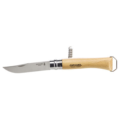 Couteau Opinel N&deg;10 Tire-Bouchon D&eacute;capsuleur - Coutellerie | Pacific P&ecirc;che