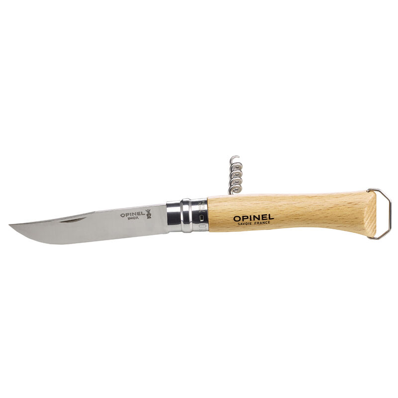 Couteau Opinel N&deg;10 Tire-Bouchon D&eacute;capsuleur - Coutellerie | Pacific P&ecirc;che
