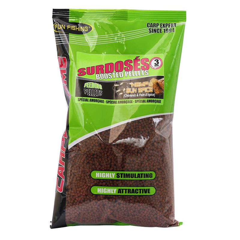 Pellets d'hamor&ccedil;age surdos&eacute;s 700g ch&eacute;nevis et pain d'&eacute;pices - Pellets | Pacific P&ecirc;che