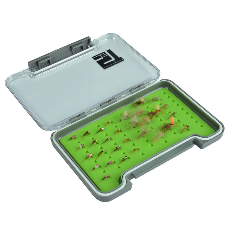 Bo&icirc;te &agrave; mouche silverstone waterpro rubber slim/small (capacit&eacute; 75 mouches) - Bo&icirc;tes Mouches | Pacific P&ecirc;che