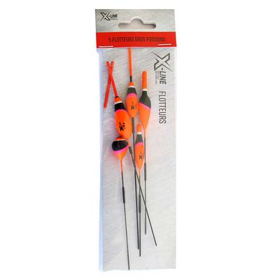 Kit 5 flotteurs x-line gros poissons - Lignes Mont&eacute;es | Pacific P&ecirc;che