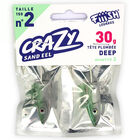 Tete plombee fiiish crazy sand eel 150 deep 30g (x2) - T&ecirc;tes Plomb&eacute;es | Pacific P&ecirc;che