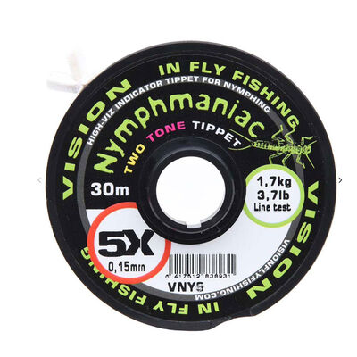 Nylon Indicateur Vision Nymphmaniac Two Tone Tippet 30m - Indicateurs | Pacific P&ecirc;che