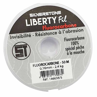 Fil fluorocarbone mouche silverstone liberty (50m) - Fluorocarbons | Pacific P&ecirc;che