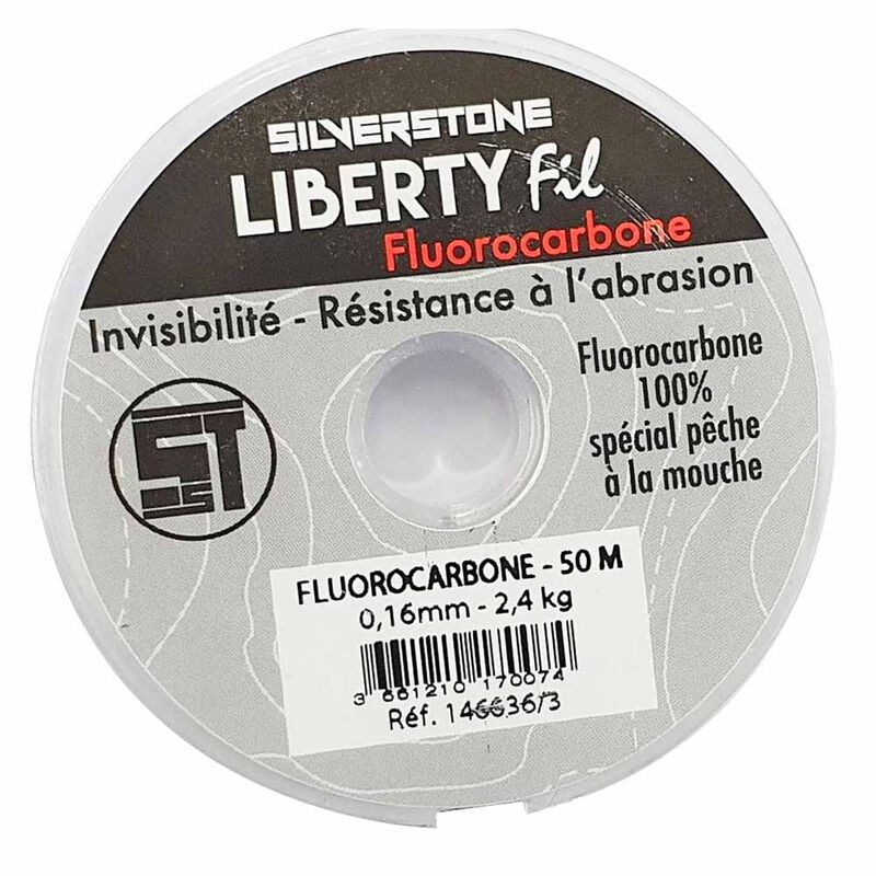 Fil fluorocarbone mouche silverstone liberty (50m) - Fluorocarbons | Pacific P&ecirc;che