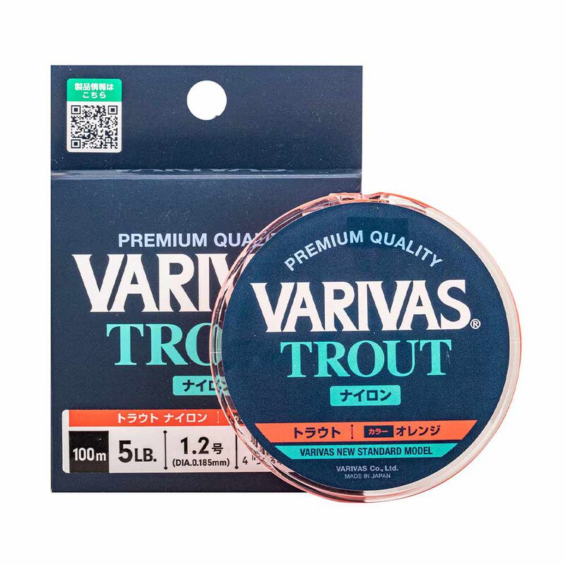 Nylon Varivas Trout orange 100m - Fils-nylons | Pacific P&ecirc;che