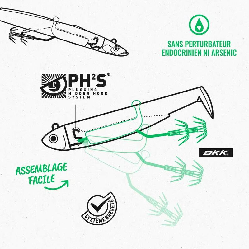 Leurre Souple Fiiish Simple Combo Shore 12 g - Leurres souples | Pacific P&ecirc;che