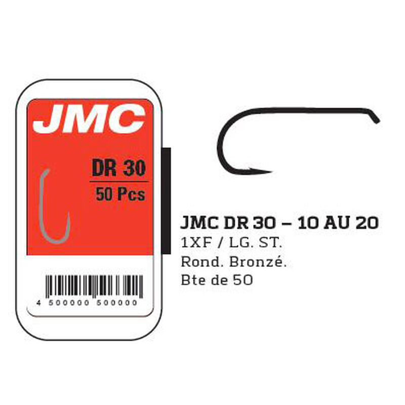 Fly tying hame&ccedil;ons jmc dr30 (x50) - Hame&ccedil;ons | Pacific P&ecirc;che